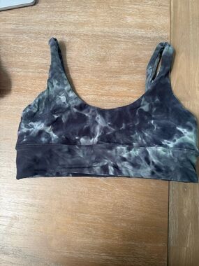 lululemon athletica Black Tie-Dye Sports Bra